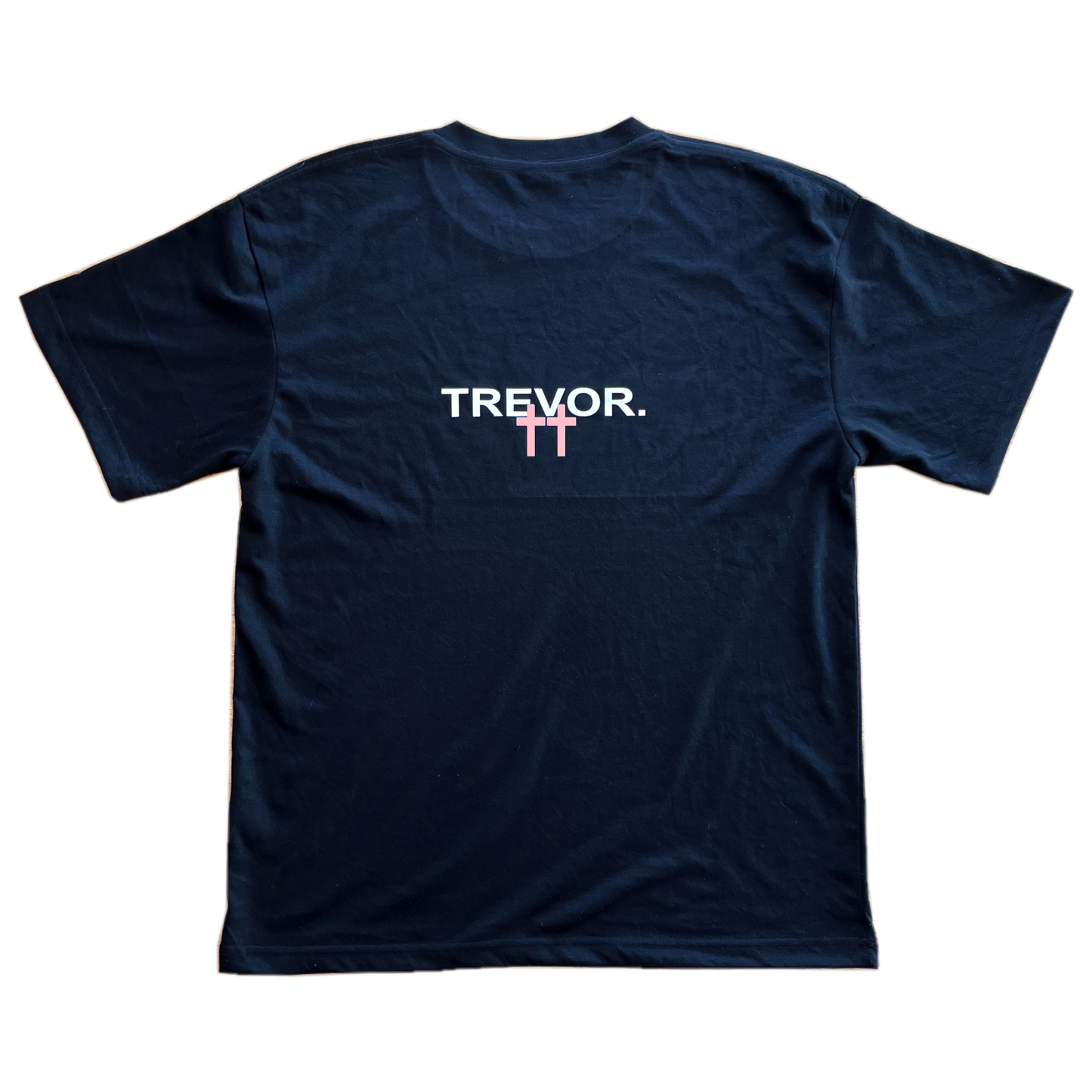 TREVOR PINK CROSS TEE