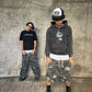 SAG CAMO JORTS DISTRESSED DENIM (SOLD OUT)